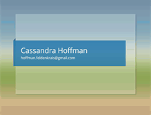 Tablet Screenshot of cassandrahoffman.com